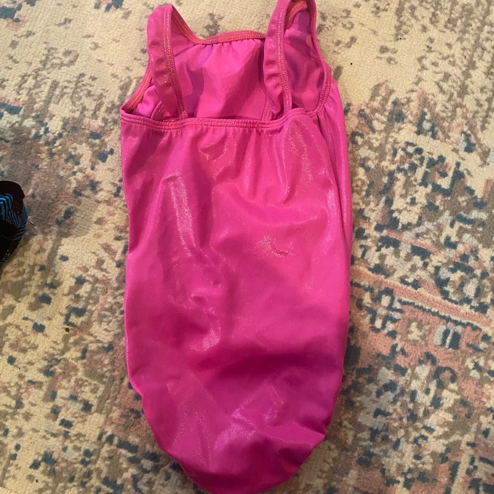 GK Breast Cancer gymnastics leotard